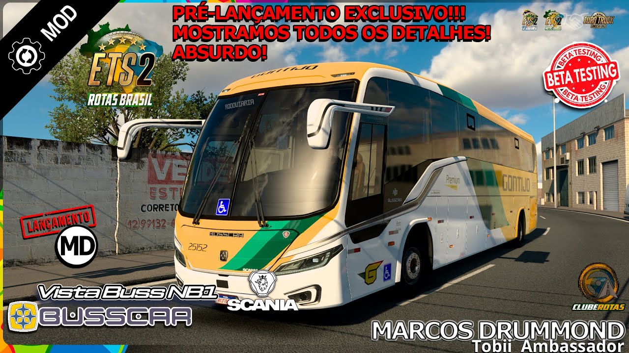 Clube Rotas - Lançamento! PRIMEIRA MÃO: O Novo Busscar Vista Buss NB1 Scania Realista!