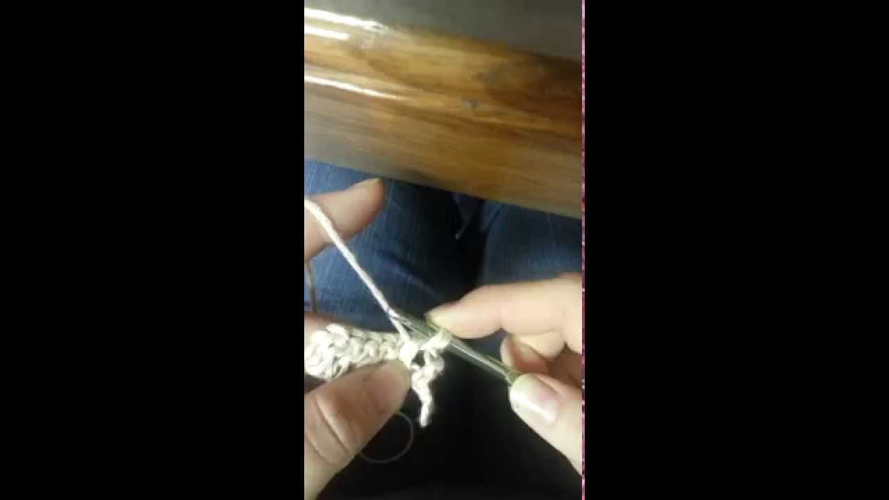 Front/back post single crochet (fpsc/bpsc) stitch tutorial