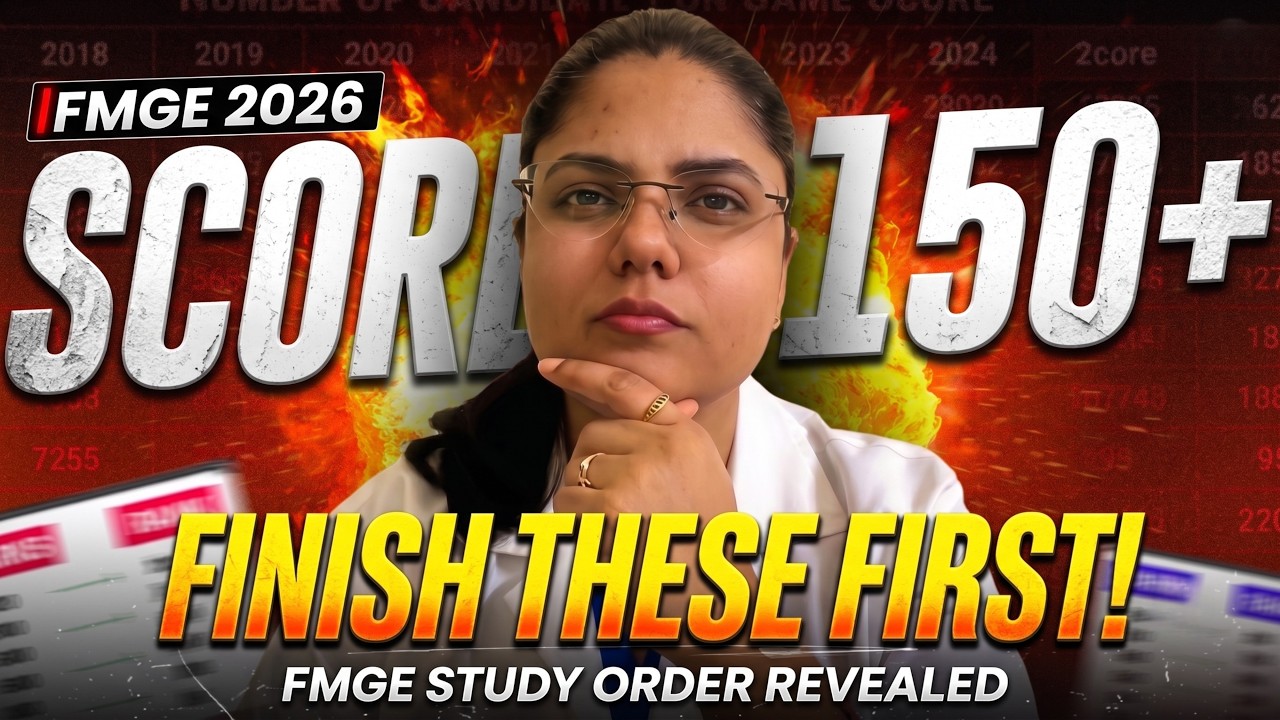 Which Subject to Finish First For FMGE 2026 #fmge