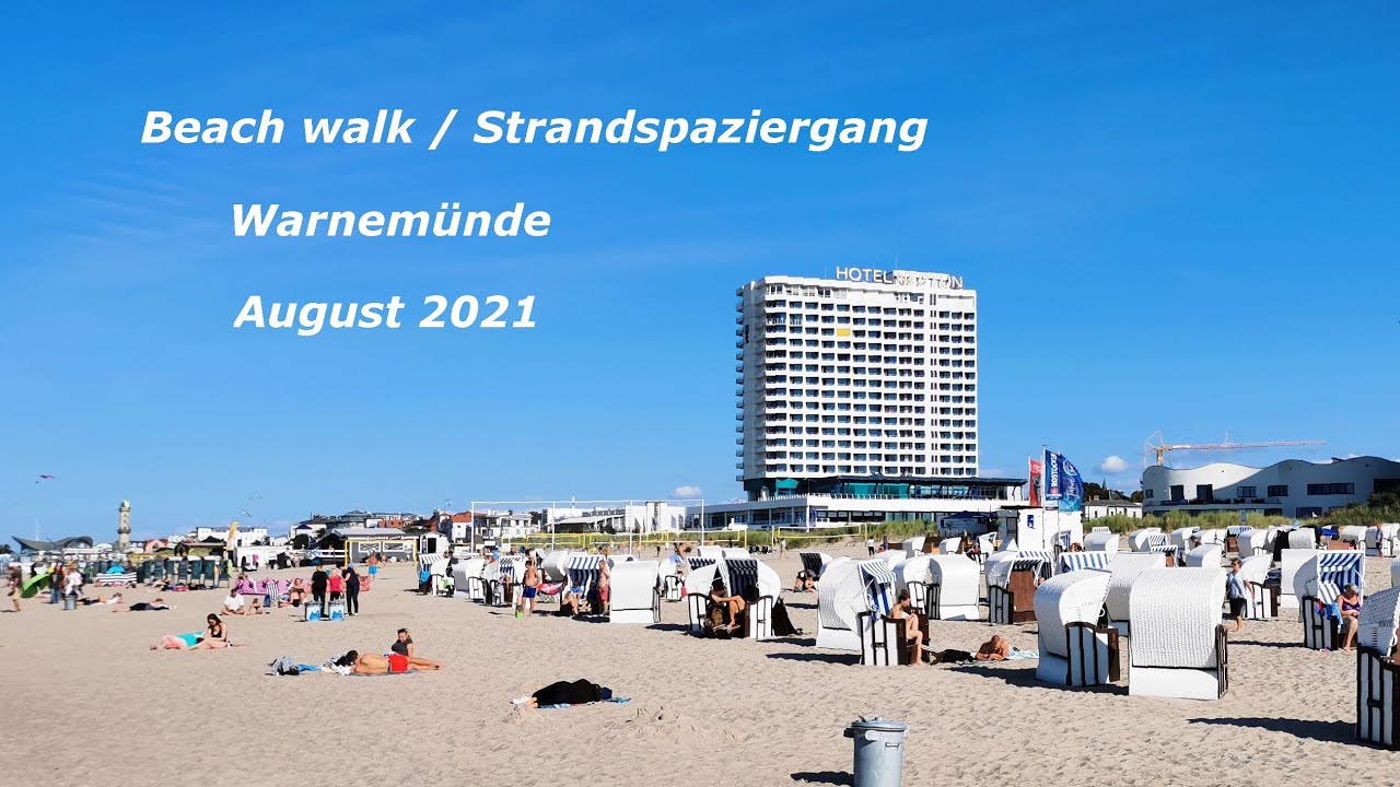 Beach Walk / Strandspaziergang Warnemünde Strand August 2021