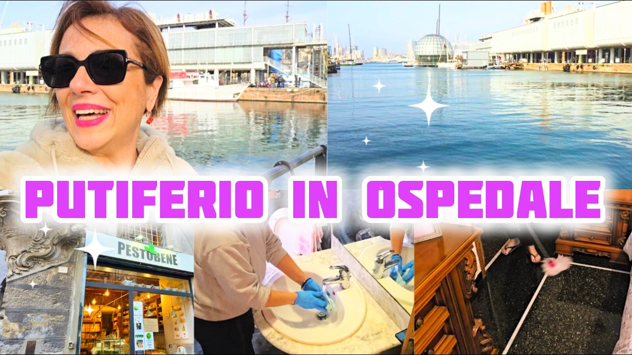 LA GENTE NON È  IN BOLLA /IN GIRO X GENOVA/ PAVIMENTI IN MARMO PULIZIA /CAMERA BAGNO VELOCE 😱