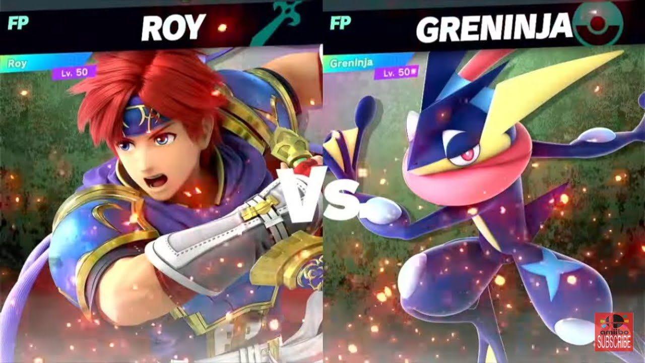 Super Smash Bros Ultimate Amiibo Fights 9pm Poll Roy vs Greninja