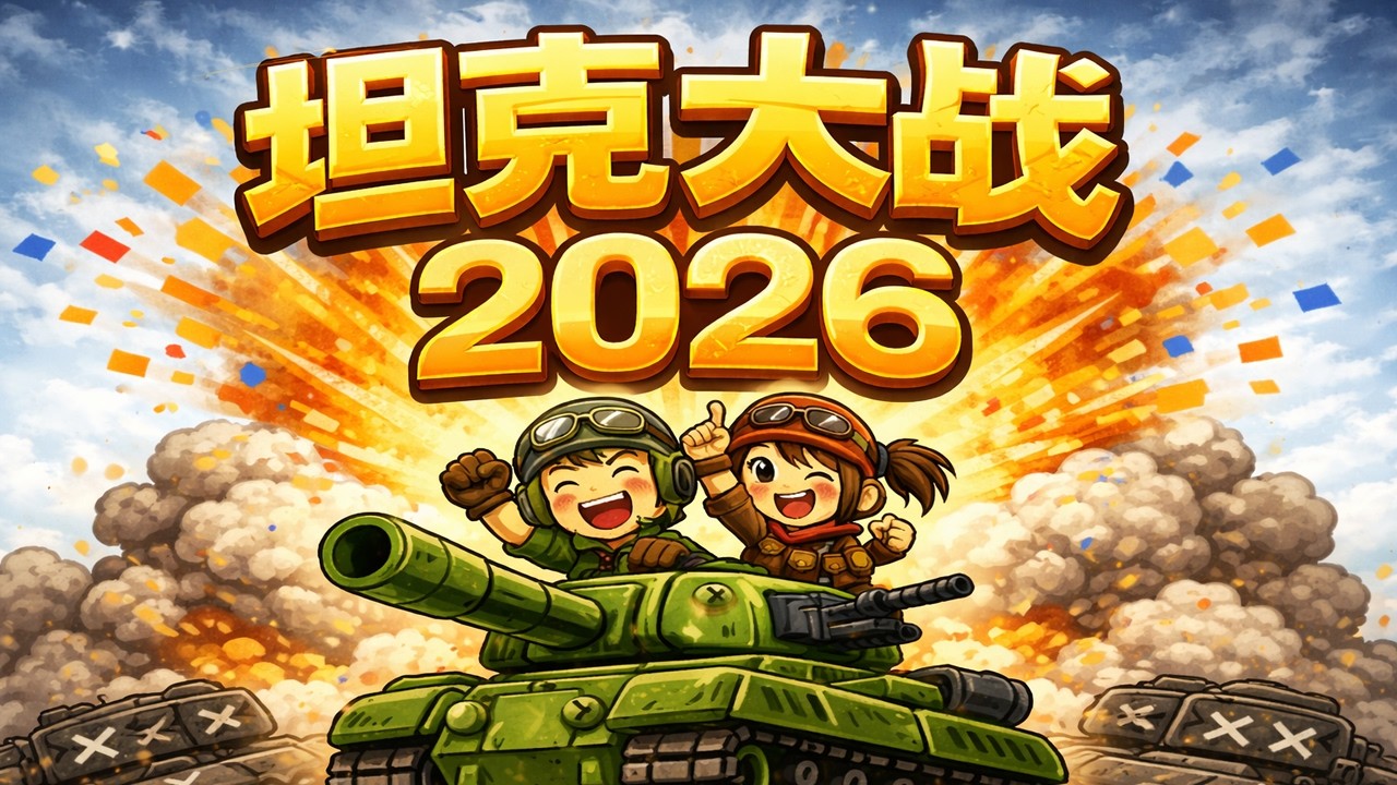 自制游戏：坦克大战2026 解压抑智小游戏 | #games #makegames #tanks
