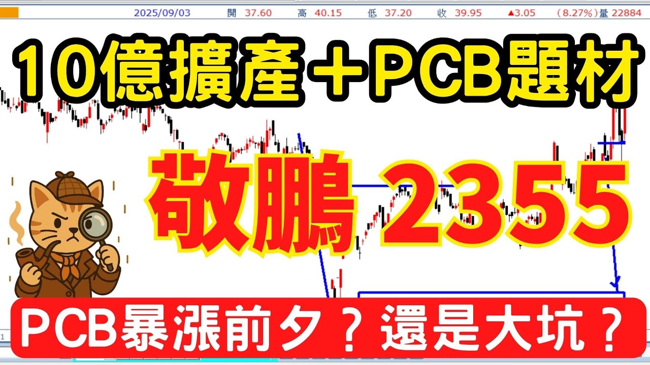 【2355 敬鵬】PCB龍頭題材＋新能源布局，居然是套房陷阱？｜QA拆股票真相