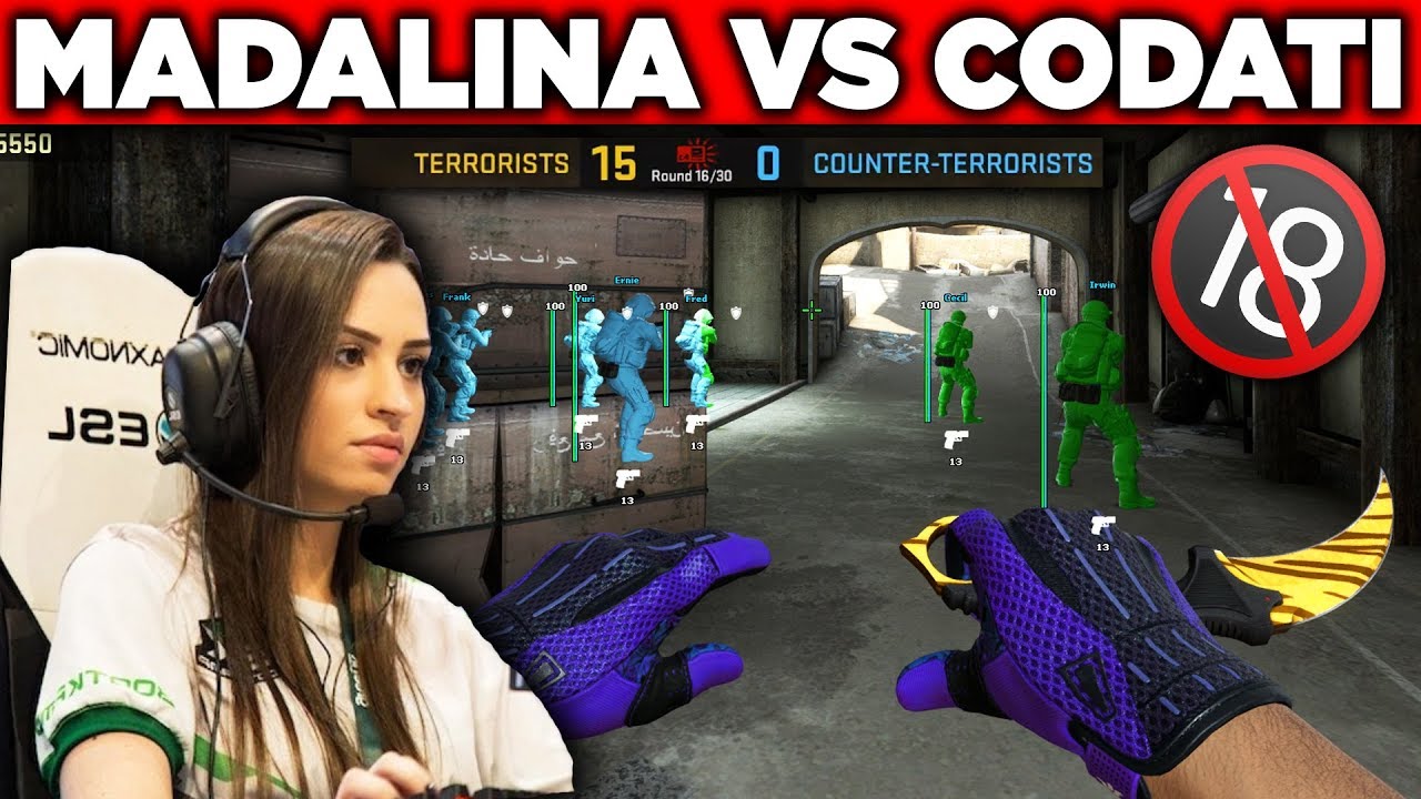 FATĂ VS 2 CODAȚI PE CS:GO! [RAGE] 😡