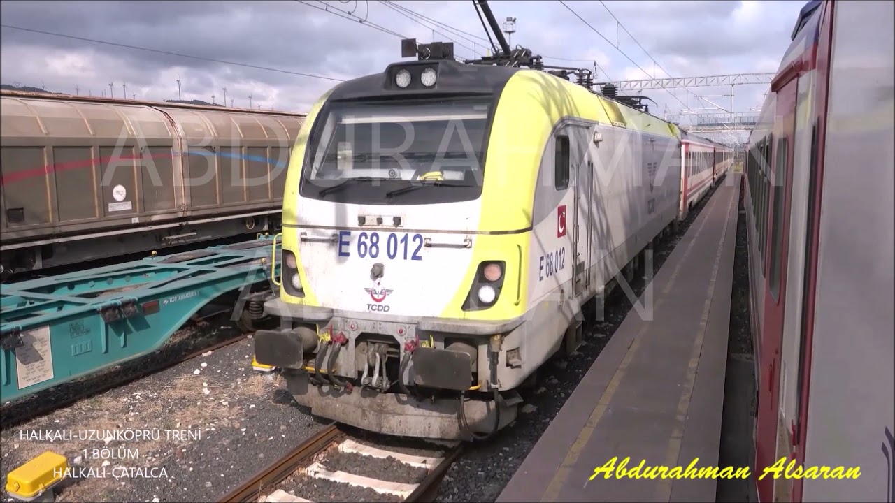 HALKALI-UZUNKÖPRÜ TRENİ 1.Bölüm Halkalı-Çatalca (Sofya treni ile karşılaşma) 15.8.2019