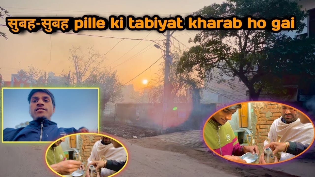 सुबह सुबहpille ki tabiyat kharab ho gai #😱vlog #@sourabvloge #vlogs 