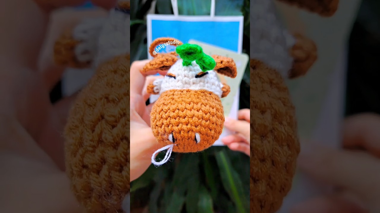 🌼206 Step to step crochet a stuffed calf for beginners