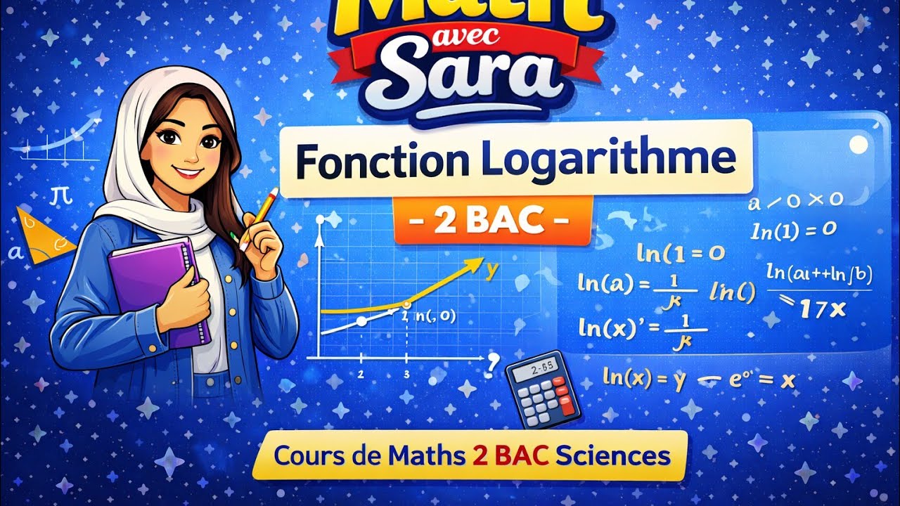 Fonction Logarithme | 2ème Bac Sciences | Explication simple | Math avec Sara