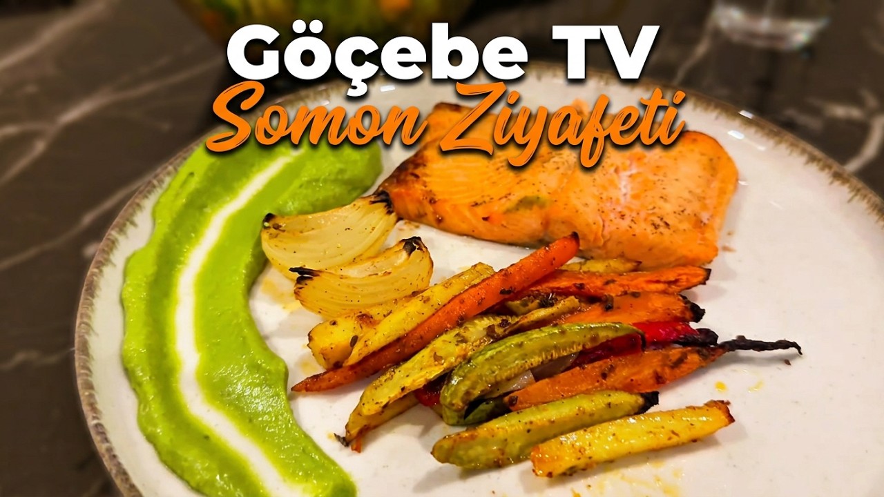 Perfect Oven-Baked Salmon with Roasted Vegetables & Avocado Sauce | Easy & Healthy