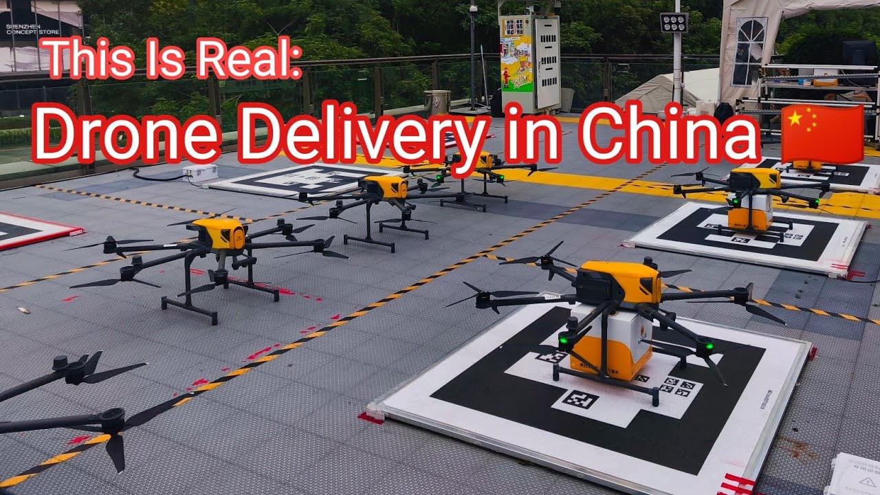 Food Delivered by Drone in China 🇨🇳 | Inside Shenzhen’s Meituan System