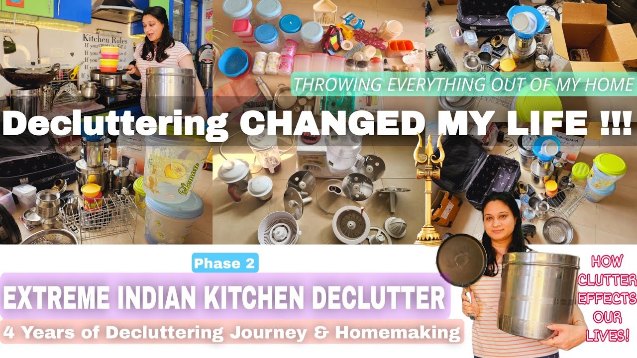 DECLUTTER MOTIVATION *INDIAN KITCHEN SPECIAL* that CHANGED MY LIFE (Decluttering ka ब्रह्मास्त्र)