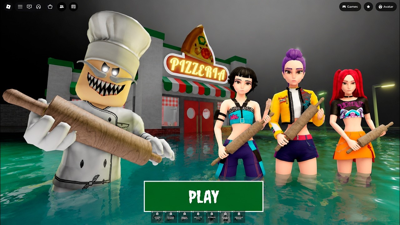 Escape Papa Pizza's Pizzeria! OBBY - Roblox Gameplay Walkthrough All Morphs Unlocked