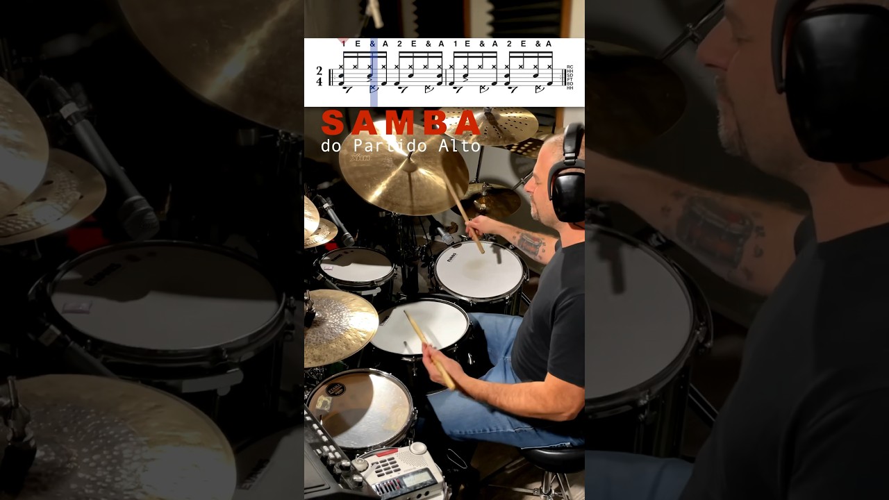 How To Play Samba Partido Alto on #drums in 30 Seconds!