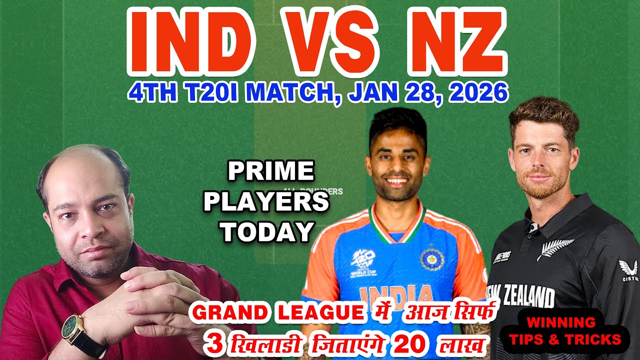 IND vs NZ 4th T20 Today Match Analysis | India vs New Zealand 4th T20 Dream11 Prediction |3rd Match