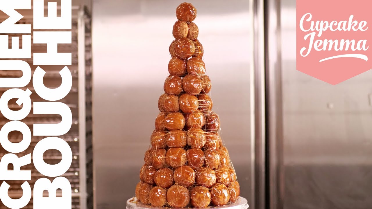Croquembouche! Our full Recipe & Tutorial for a Profiterole Tower of Power | Cupcake Jemma