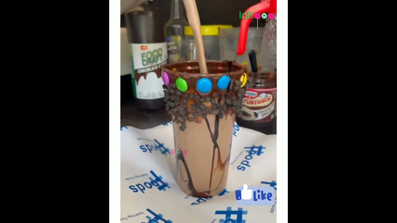 Kitkat chocolate freak shake | Delhi Street food | lollipop Food #foodblogger #milkshake #yummy