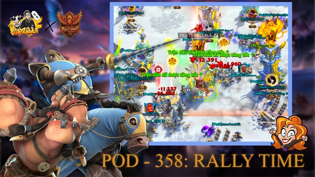 [HIGH LIGHT] Tổng hợp rally NHÀ, BASTION của POD. Rally nhà boss MắtHíp và ROK F2P | CALL OF DRAGONS