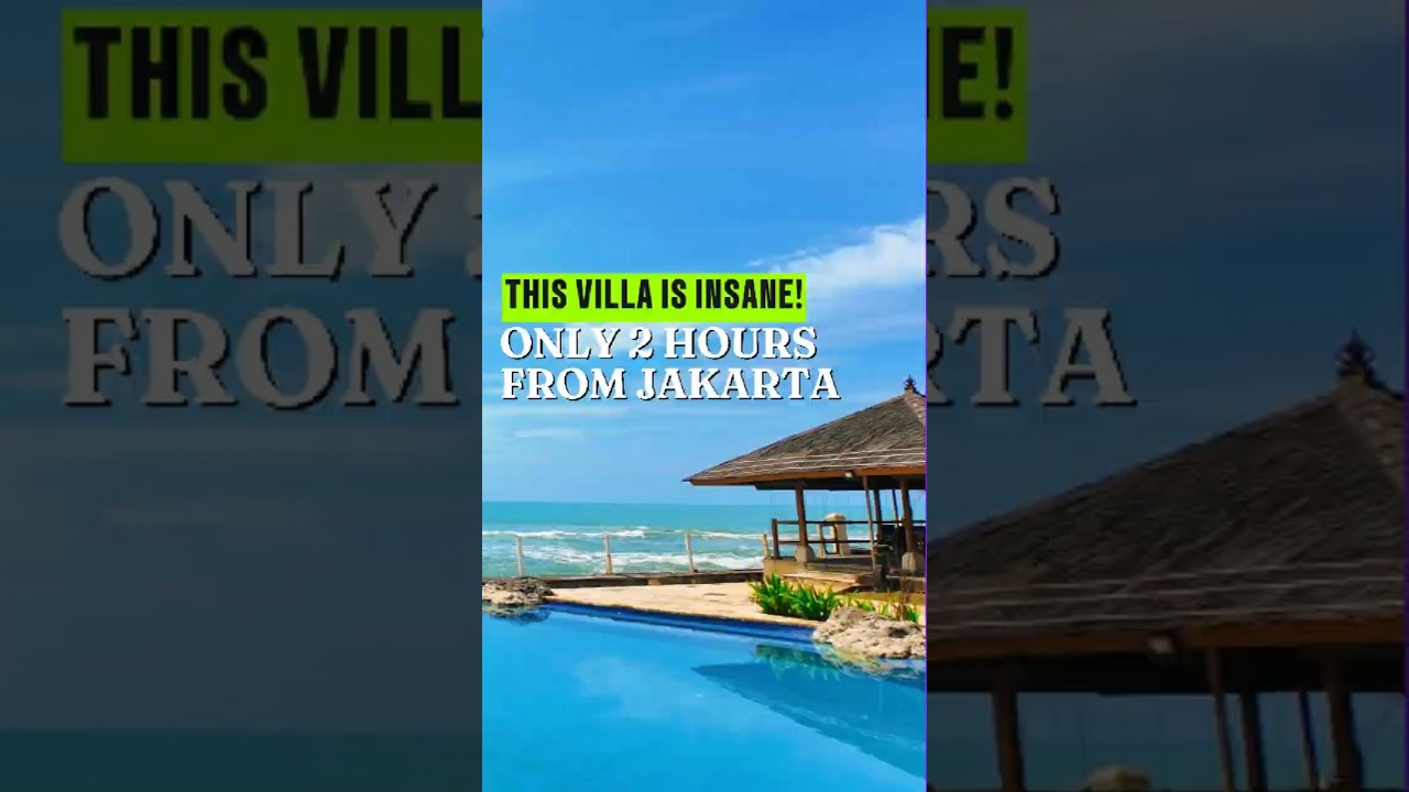 Hidden Paradise Near Jakarta! Private Beach & Pool Tour 🌴#anyer   #JakartaGetaway