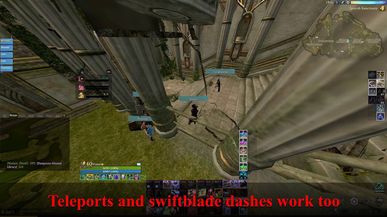 No Hands? No Problem! - Archeage Ipnish Sanctuary Twins Bug