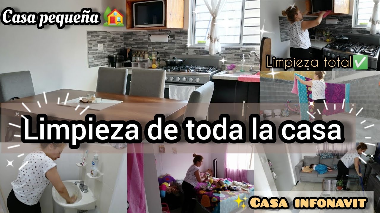 Limpieza de toda la casa 🏡 |Casa infonavit|Casa de 2 pisos #limpieza #casainfonavit #casapequeña