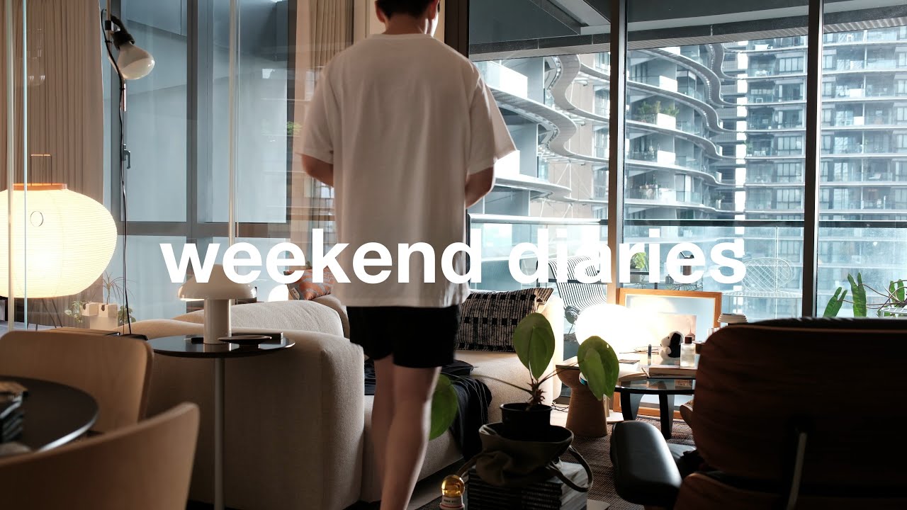 weekend home reset, productive routine, cosy apartment living | weekend diaries