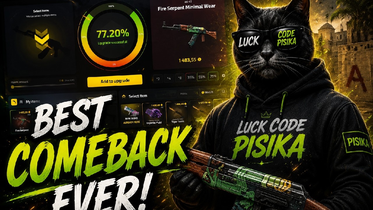 КАК Я ПРЕВРАТИЛ СВОИ СКИНЫ В БЕШЕНЫЙ AK-47? (UPGRADER.PRO) ПРОМОКОД: pisika