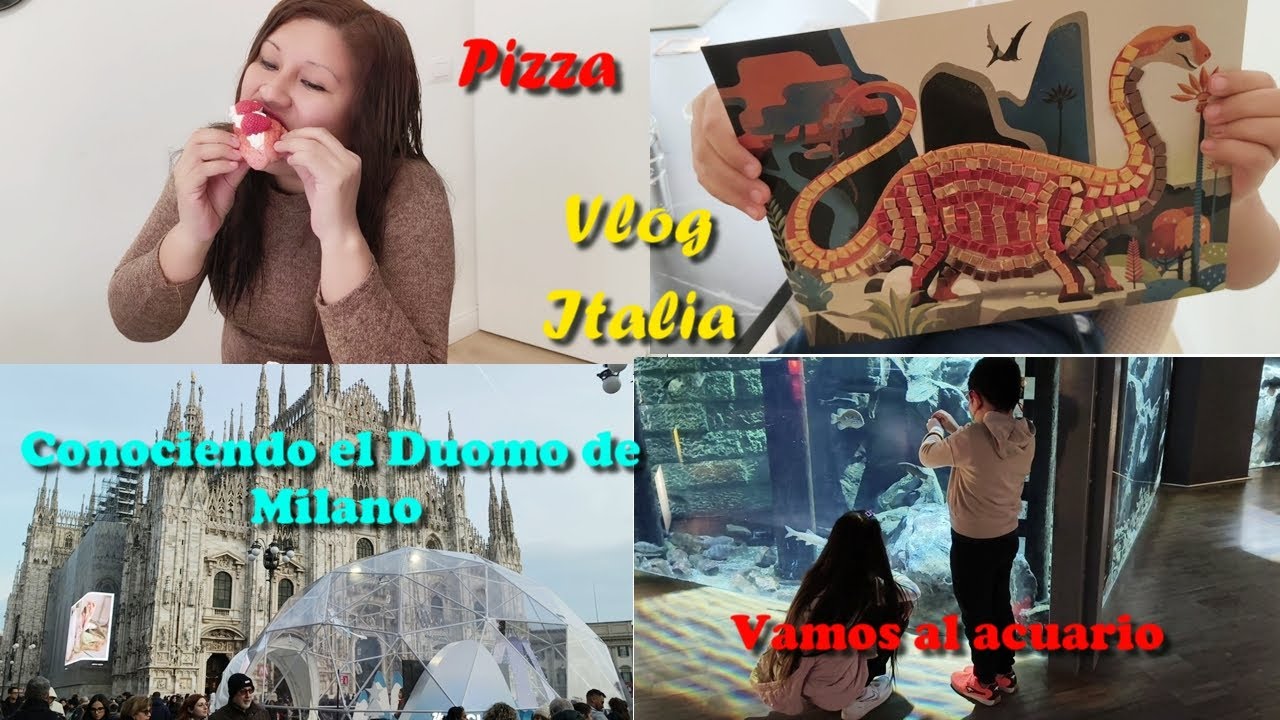 COMIENDO PIZZA EN ITALIA + CONOCIENDO EL DUOMO DE MILAN + GALLERIA Vittorio Emanuele 🇮🇹 VLOG ITALIA