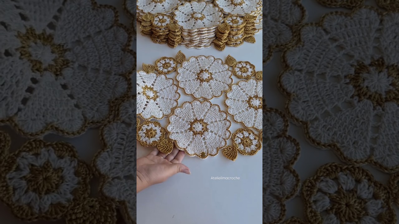 Sousplat Turquia Luxo #crochet #croche #artesanato #luxo #souplast