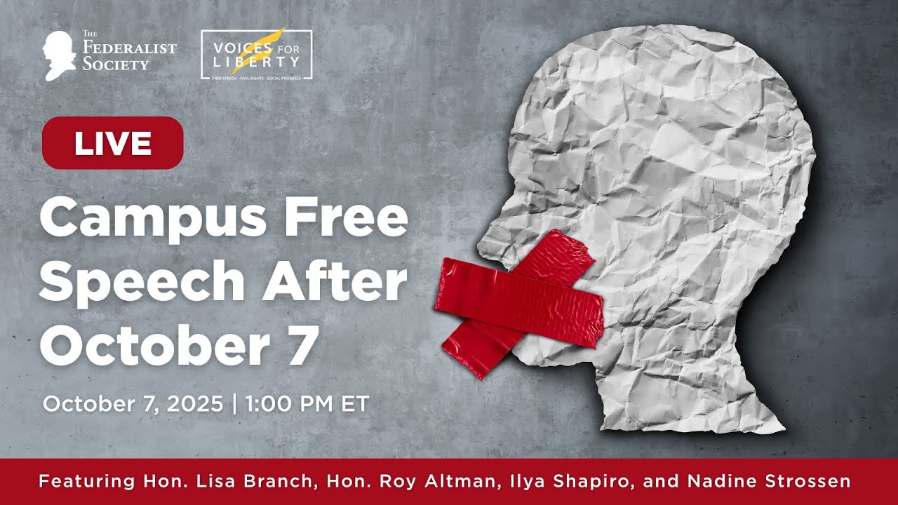 Campus Free Speech After October 7