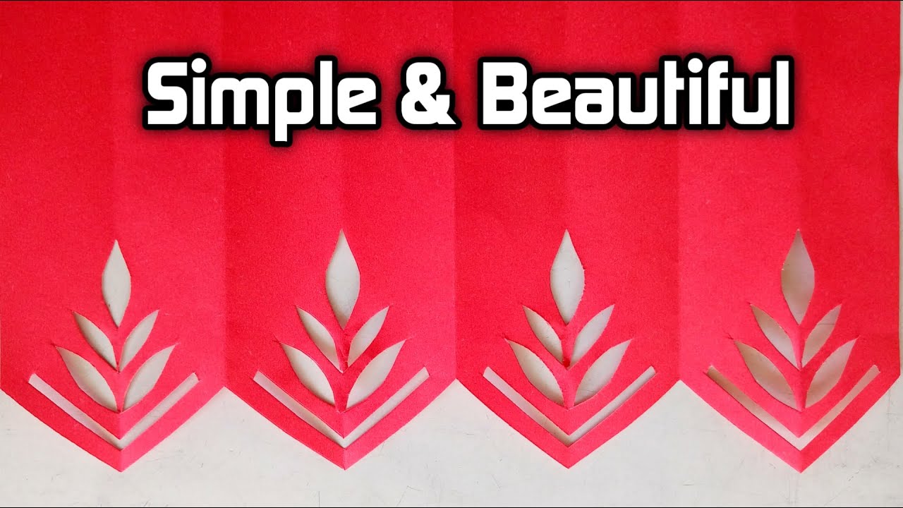 Easy Paper Cutting Design 2025 | Step by Step Tutorial for Beginners | Simple Diwali Decoration Idea