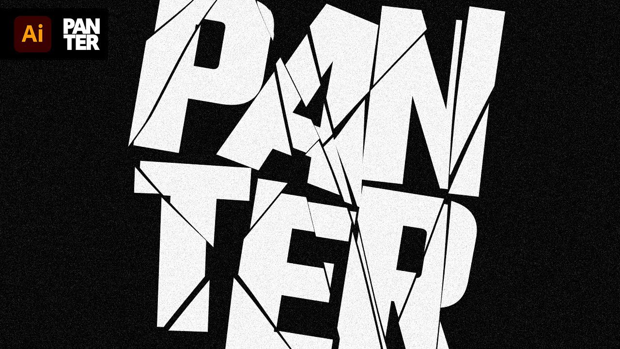 Broken Glass Text Effect in Adobe Illustrator