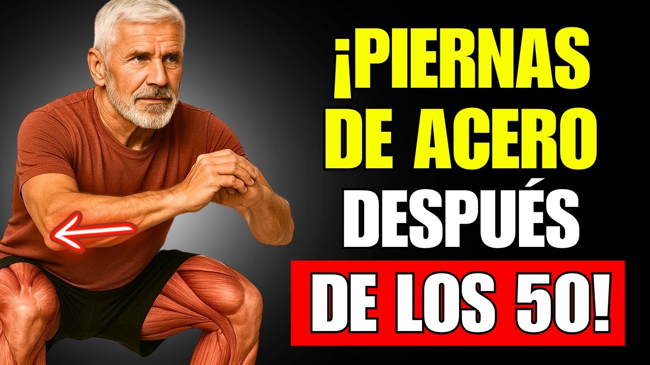 Solo NECESITAS 6 Ejercicios para Mantener tus PIERNAS FUERTES Toda la Vida