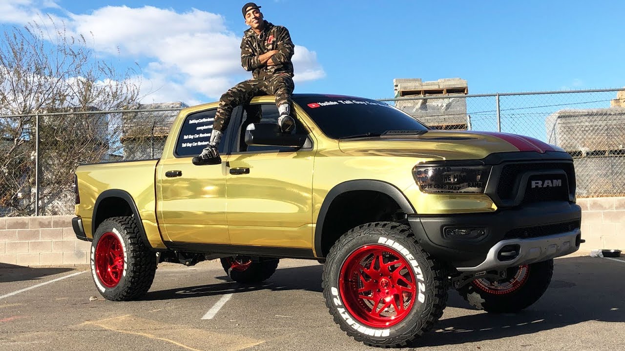 MY GOLD CHROME WRAPPED RAM REBEL IS FINALLY COMPLETE!!