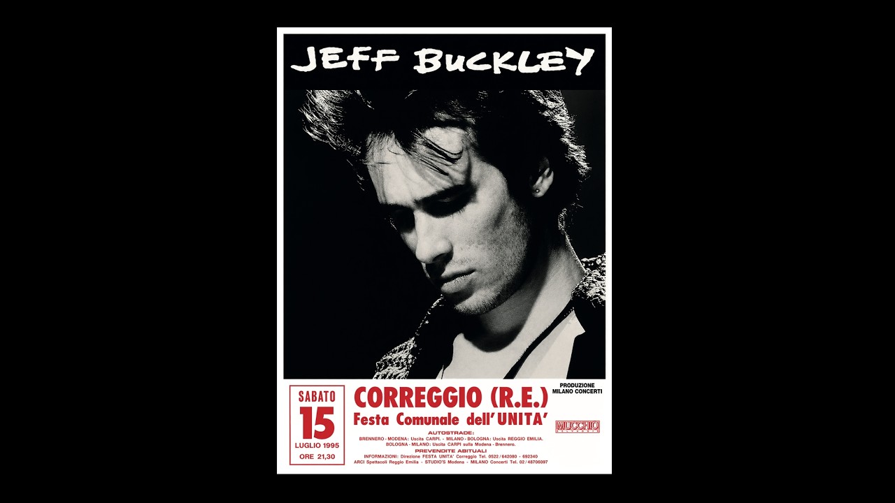 Jeff Buckley concerto a Correggio 1995