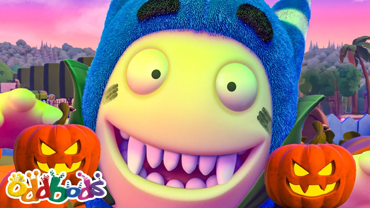 Pogo's Halloween Party | Oddbods | Superhero Cartoon for Kids | Moonbug Kids