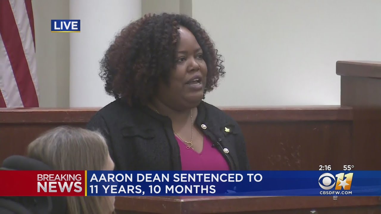 Atatiana Jefferson's sister, Ashley Carr, makes statement following Aaron Dean's sentencing