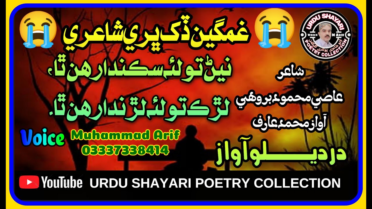 Sindhi Sad Shayari| Dard Bhari Sindhi Shayari| Sindhi Poetry| Aasi Mehmood Birohi Shayari Poetry|