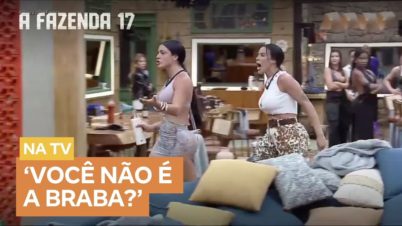 Rayane e Tàmires protagonizam treta na Sede: 'Vem gritar comigo' | A Fazenda 17
