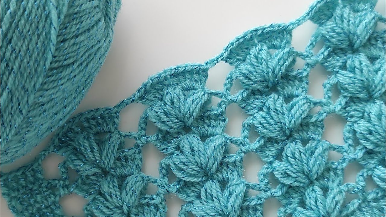How to Crochet Rectangular Shawl - Easy Crochet Knitting Shawl Pattern For Beginners - Crochet Shawl
