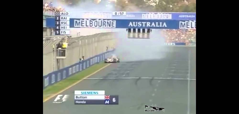 Jenson Button australia 2006 last lap engine failure