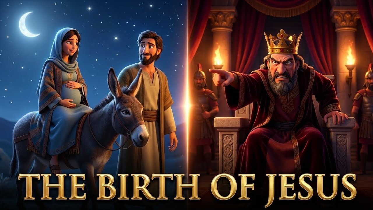 Animated Bible story of the Birth of Jesus Christ l The Night The King Was Born