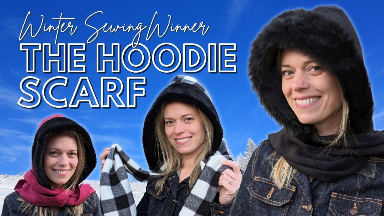 Hat School - One of our all time top sellers. The Hoodie Scarf tutorial with FREE pattern