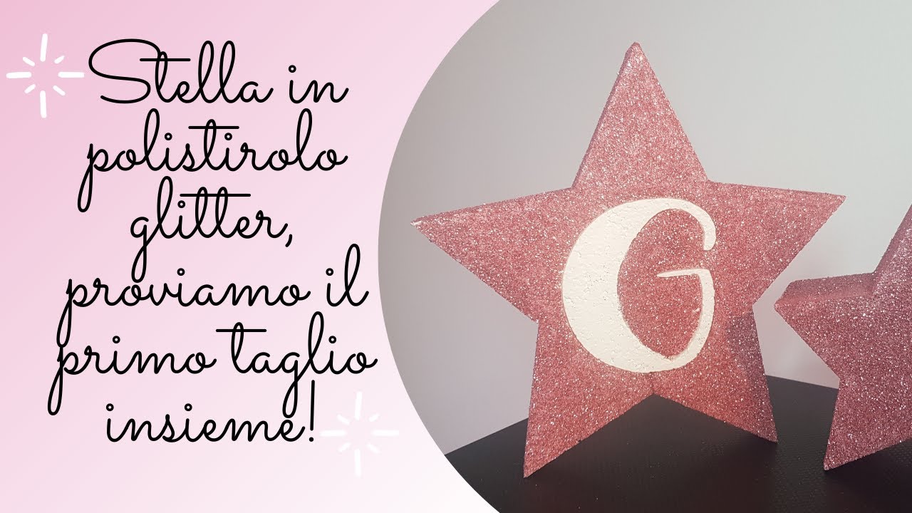 UNBOXING PT 2-Primo taglio con la Polyshaper,creiamo una stella glitter in polistirolo!