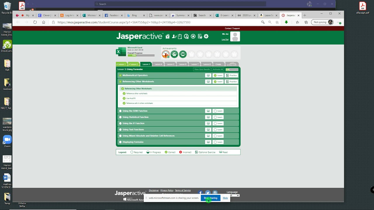 JA Excel 3 2  Referencing Other Worksheets