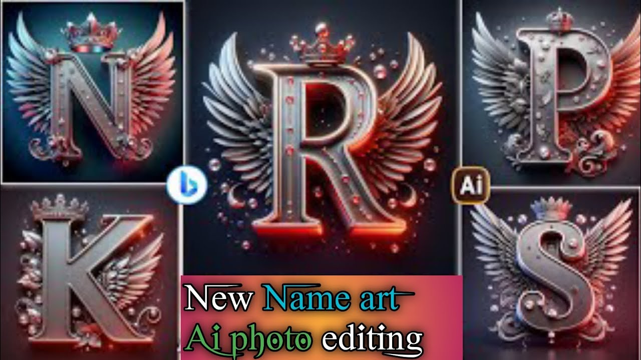 New Name Art Ai  Photo Editing | Ai Photo Editing Tutorial 2024 | How To Create 3D Name Art Images |