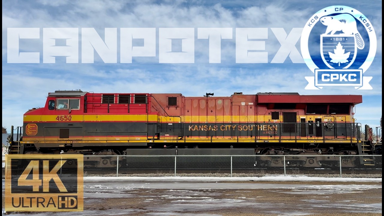 CPKC CANPOTEX POTASH TRAIN! | KCS Southern Belle Leading
