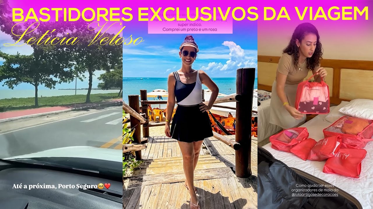 ​ @LeticiaVelosos   em vlog com bastidores da viagem! Conteúdos que não foram para o canal!