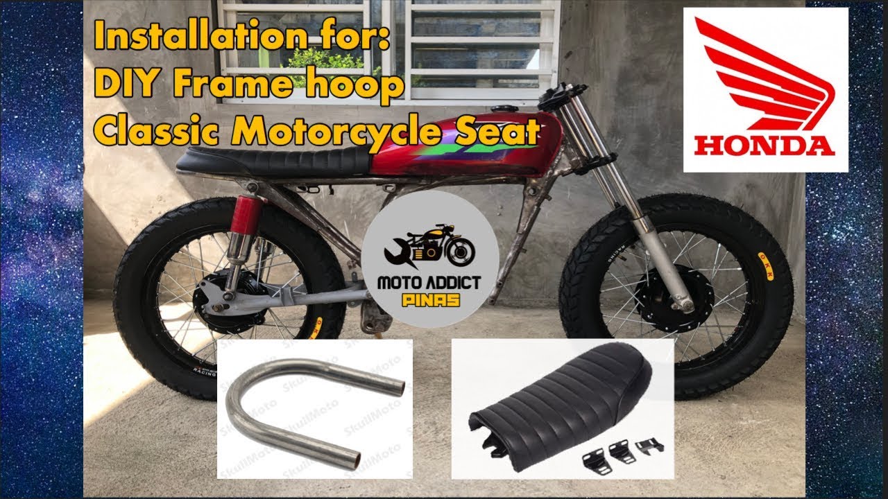 Part 4 - Honda TMX 155 2002 Model “SCRAMBLER BUILD” - DIY Frame Hoop& Classic Seat Installation