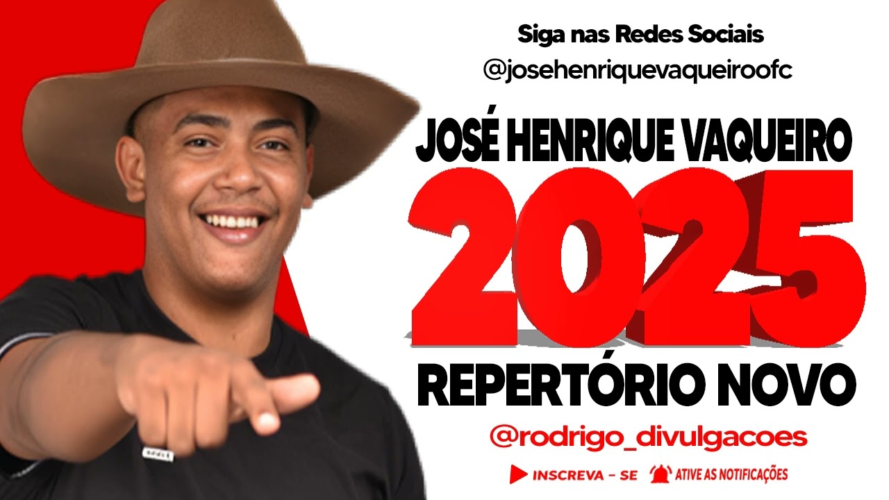 🔥 JOSÉ HENRIQUE VAQUEIRO – REPERTÓRIO NOVO 2025 AO VIVO!